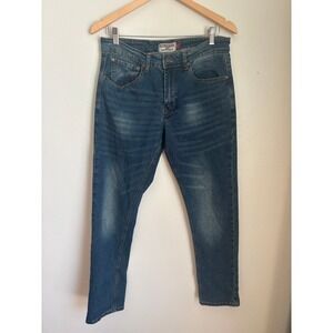 Hudson & Barrow NYC Mens Slim Stretch Blue Denim Jeans Size‎ 32x30